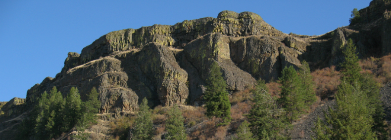 dramatic basalt cliffs