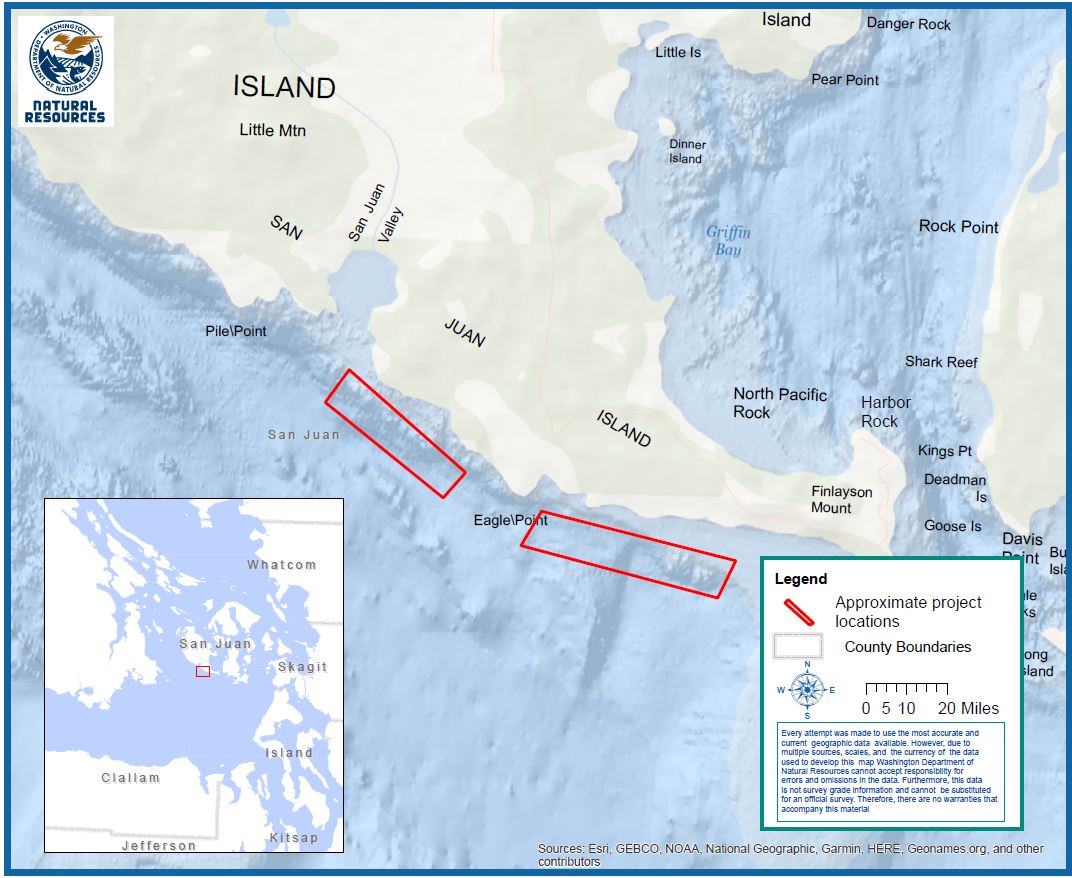 Map of deep water net removal