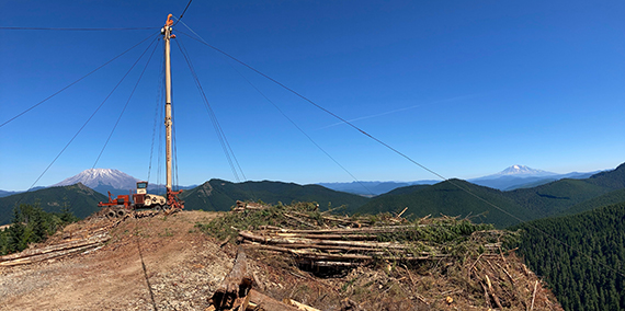 Timber harvest on state trust lands in western Washington